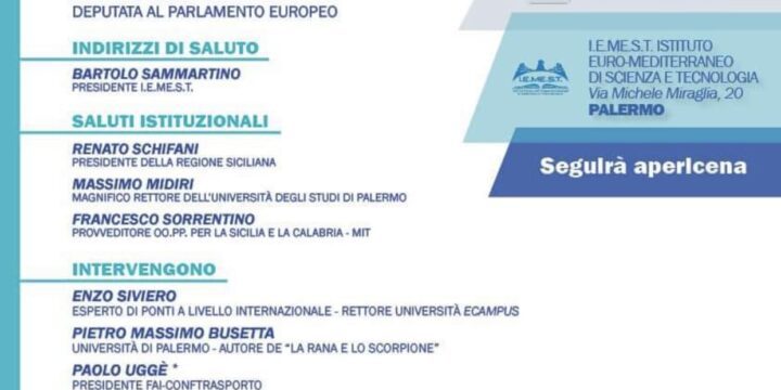 Conferenza 23 marzo – Sviluppo e infrastrutture con un focus dedicato al Ponte sullo Stretto con il Vice-Premier e Ministro delle Infrastrutture On. Matteo Salvini.